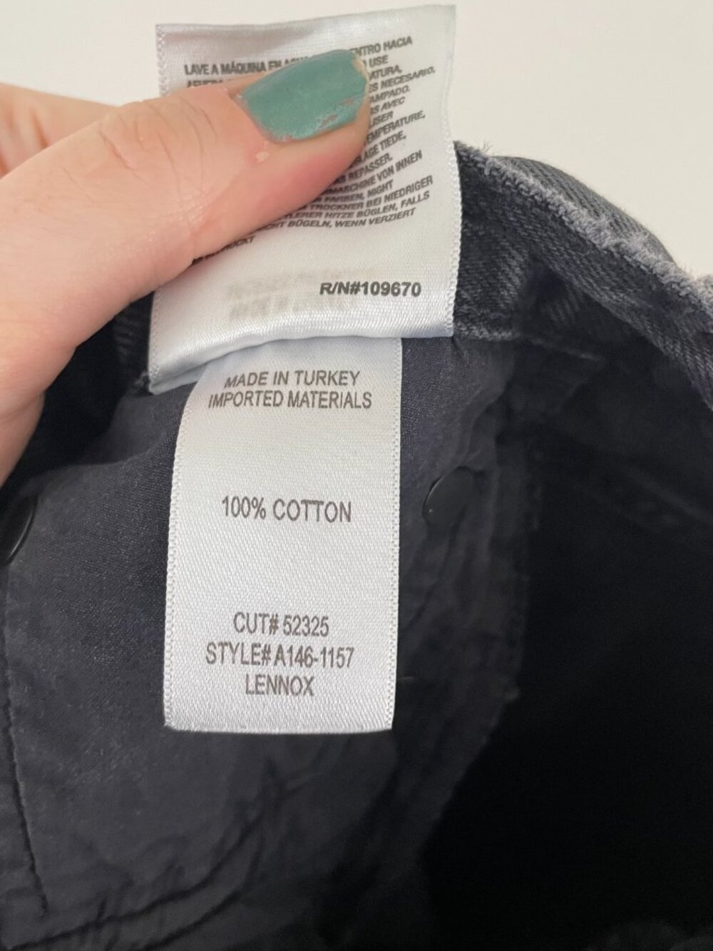 Agolde Lennox Culotte High Rise Rigid Denim Shorts in Photogram Black Size 25 - Picture 4 of 5